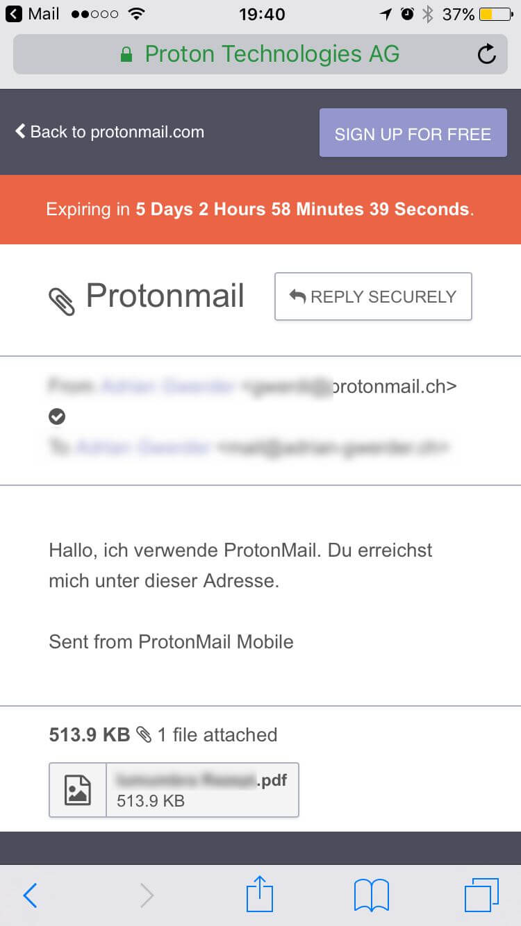 ProtonMail Web